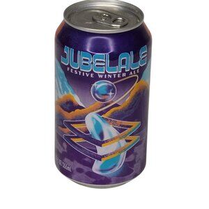 Deschutes Jubelale Winter Ale Bend OR Oregon Empty Beer Can Bottom Opened Orb